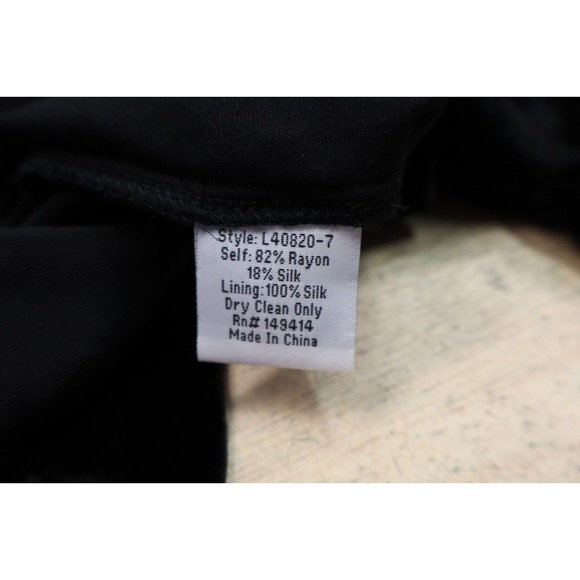 Johnny Was Jade Velvet Black Jacket Open Size M Rayon Silk L40820-7 Embroidered - Picture 12 of 12